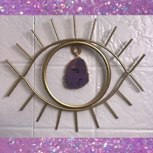Third Eye Chakra Crystal Geode Wall Decor